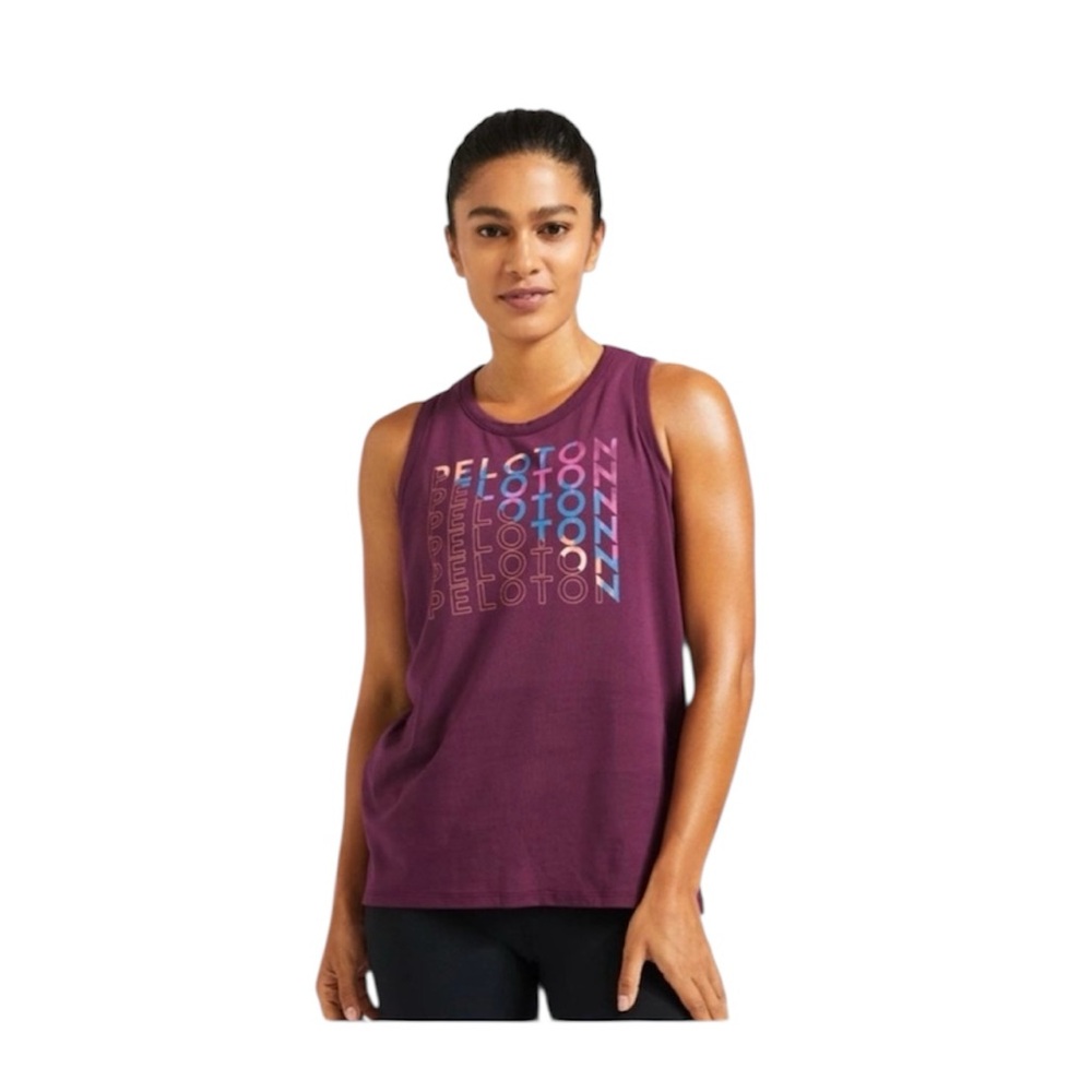 Peloton Pima Cotton Women's Muscle Tee in Purple - Size L